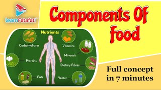 Class 6 Science Chapter 2 Components of food  Components of food  LearnFatafat [upl. by Py736]