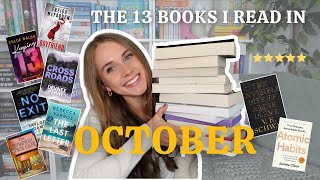 lets talk about the 13 books I read in October 🧡📚☕️ [upl. by Nryhtak]