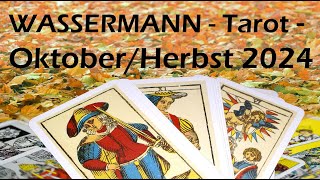 WASSERMANN HerbstOktober 2024  TAROT  Neue Gruppendynamik [upl. by Oribella975]