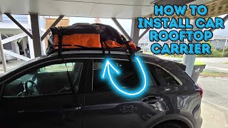 Installing cargo roof carrier with no roof rack [upl. by Juley485]