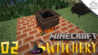 TUTORIAL WITCHERY  2 WITCHS CAULDRON MINECRAFT MOD WITCHERY [upl. by Donelle750]