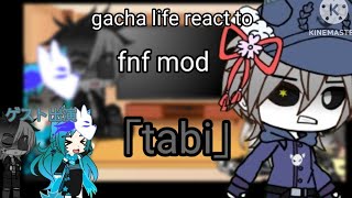 【コラボ】gacha life react to fnf mod「tabi」 [upl. by Aytac]