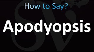 How to Pronounce Apodyopsis Correctly [upl. by Teeter326]