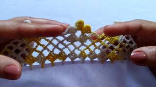 Puntilla para servilletassencilla y muy fácil en vídeo corto num 9fyp videos crochet arte [upl. by Newel]