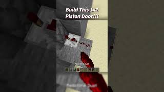 BUILD THIS 1x1 PISTON TRAP DOOR IN MINECRAFT [upl. by Elyrpa]