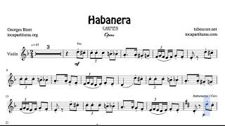 Habanera Carmen Opera by Georges Bizet Sheet Music for Violin and Violinists [upl. by Nino659]