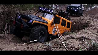 Trailing 18 Scale Traction Hobby Cragsman  2Jeeps [upl. by Grosmark]