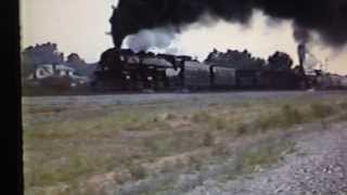 NampW 1218 and NampW 611 run by west out of Roanoke [upl. by Dnaltroc]