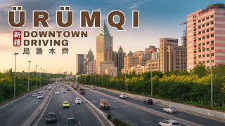 4K Ürümqi Downtown Driving Tour  The Capital of Xinjiang [upl. by Ayana347]