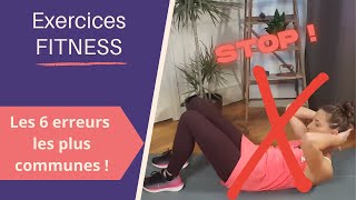 6 erreurs lors dexercices fitness [upl. by Mill509]