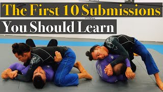 The First 10 Bjj Submissions You Should Learn [upl. by Nahs447]