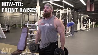 Seth Feroce HowTo Front Raises [upl. by Roley]