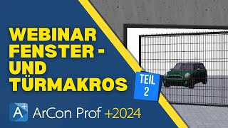 Webinar Fenster und Türmakros 2  ArCon Professional [upl. by Caleb]