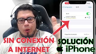 El iPhone se Conecta al Wifi pero Aparece Sin conexión a internet  Configurar IP y Dns [upl. by Nisay]