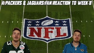 A Packers amp Jaguars Fan Reaction to NFL Week 8 [upl. by Helsell]