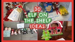 30 ELF ON THE SHELF IDEAS 2023  Easy Elf on the Shelf Ideas  What Our Elf Did Last Year [upl. by Fernandina]