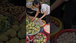 A unique fruit that resembles the head of Buddha Custard apple [upl. by Nodal]