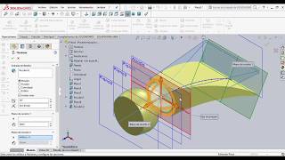 8 SolidWorks  Operaciones de Recubrir Cabeza de Martillo [upl. by Nnyleuqaj]