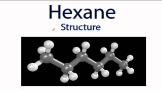 Hexane Structure C6H14 [upl. by Thanh]