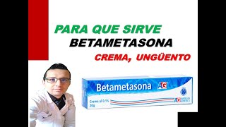 BETAMETASONA Para que Sirve Antiinflamatorio y antialérgico efectos secundarios [upl. by Dwane]