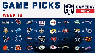 NFL Week 18 Game Picks [upl. by Teemus]