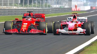 FerrarI F1 2020 vs Ferrari F1 2004  Monza [upl. by Eigram]