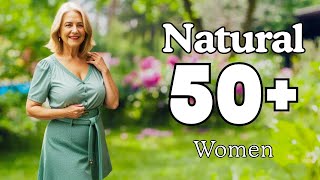 Over 50 Natural Older Women Attractively Dressed Classy ❤️ Fashion Over 50 Older women [upl. by Ynafetse]