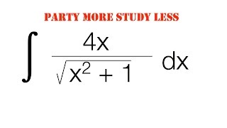 Integration Substitution  u substitution Example 1 [upl. by Reiter]