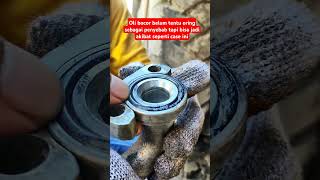 Oil hydraulic leak alatberatpertambangan mechanic alatberat maintenance shorts shortvideo [upl. by Hilary]