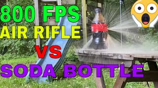 UMAREX APX NXG 800 FPS AIR RIFLE vs SODA BOTTLE EXPERIMENT [upl. by Yelkao]