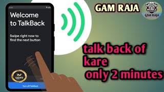 talk back is on press and hold volume and volume for 3 seconds to turn off [upl. by Randolf]