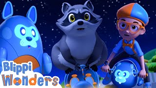 Blippi Learns About Nocturnal Animals  Blippi Wonders  Animated Series  Cartoons For Kids [upl. by Tamma]