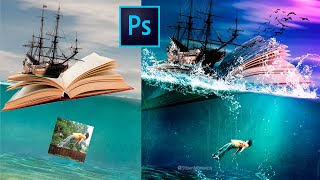 Tutorial Photoshop fotomontaje surrealista  Stiben Morales [upl. by Harutek372]