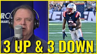 3 Up and 3 Down w Greg Bedard Following Week 12 of The NFL Season [upl. by Atteiram258]