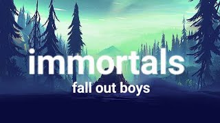 Immortals lyrics  Fall Out Boy  Immortals from Big Hero 6  ChroniclesT [upl. by Lucina680]