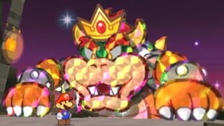 Paper Mario Sticker Star Walkthrough Finale  World 63 Bowsers Sky Castle  Bowser Boss Fight [upl. by Obelia237]