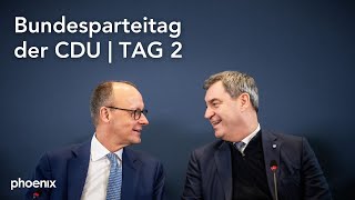 CDUBundesparteitag aus Berlin Tag 2  ua mit Grundsatzprogramm und Söder CSU  070524 [upl. by Alrrats]