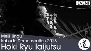 Hoki Ryu Iaijutsu  Ariwaka Shigeru  Meiji Jingu Kobudo Demonstration 2018 [upl. by Eidaj]