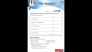 The Sentence Ch1class 6 Headword New Grammar with a Smile [upl. by Aiet]