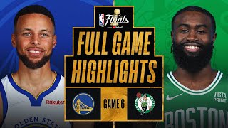 WARRIORS at CELTICS  FULL GAME 6 NBA FINALS HIGHLIGHTS  June 16 2022 [upl. by Naman675]