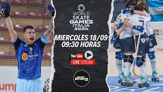 HOCKEY SOBRE PATINES  MUNDIAL SENIOR EN VIVO  MASCULINO  NOVARA 2024 ARGENTINA VS PORTUGAL [upl. by Buford]