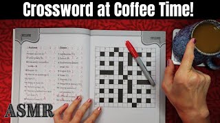 ASMR  Crosswords and Coffee in a Whisper Solve the Clues with Me [upl. by Enalda]