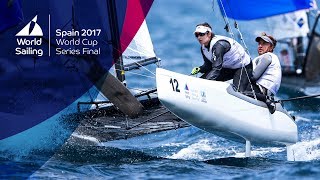 Nacra 17 Medal Race Highlights from the World Cup Series Final in Santander 2017 [upl. by Terrie]