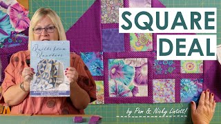 How to make Pam and Nicky Lintotts Square Deal Quilt [upl. by Artenal]