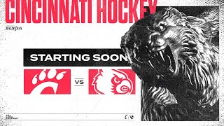 UC Bearcats Ice Hockey vs WisconsinMilwaukee 9142024 [upl. by Wyne]