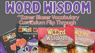 Zaner Bloser Word Wisdom Vocabulary FLIP THROUGH  Secular Homeschool Curriculum [upl. by Allimaj84]