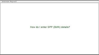 How do I enter Statutory Paternity Pay Birth details [upl. by Saturday]