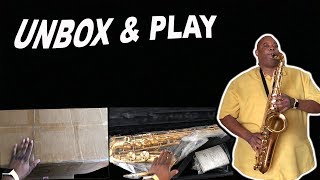 UNBOXING amp PLAYING my Yamaha Pro Tenor Sax YTS 62 lll first time straight from the Box [upl. by Whitaker814]