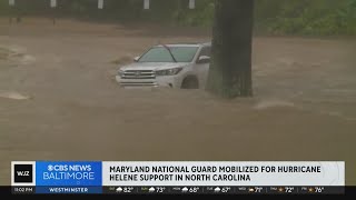 Maryland National Guard deploys to North Carolina to aid in tropical storm relief efforts [upl. by Janella]