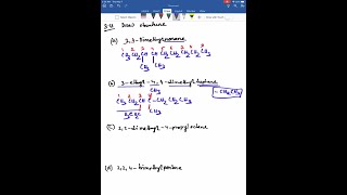 Draw structures corresponding to the following IUPAC names a 34 Dimethylnonane b 3Ethyl44… [upl. by Rivard]